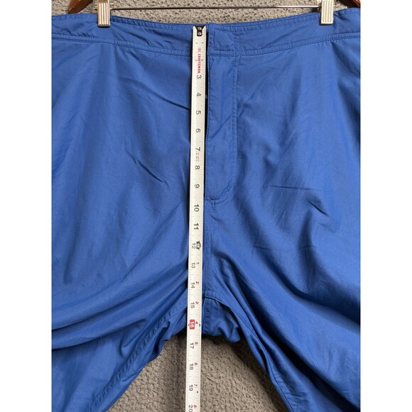 Vintage 90s Gap Mens XL Fleece Lined Wide Leg Windbreaker Sweatpants Blue Baggy - Picture 13 of 16